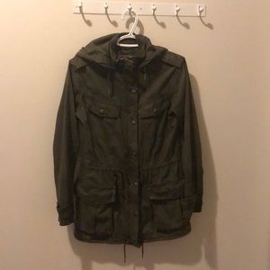 Talula olive green coat from Aritzia